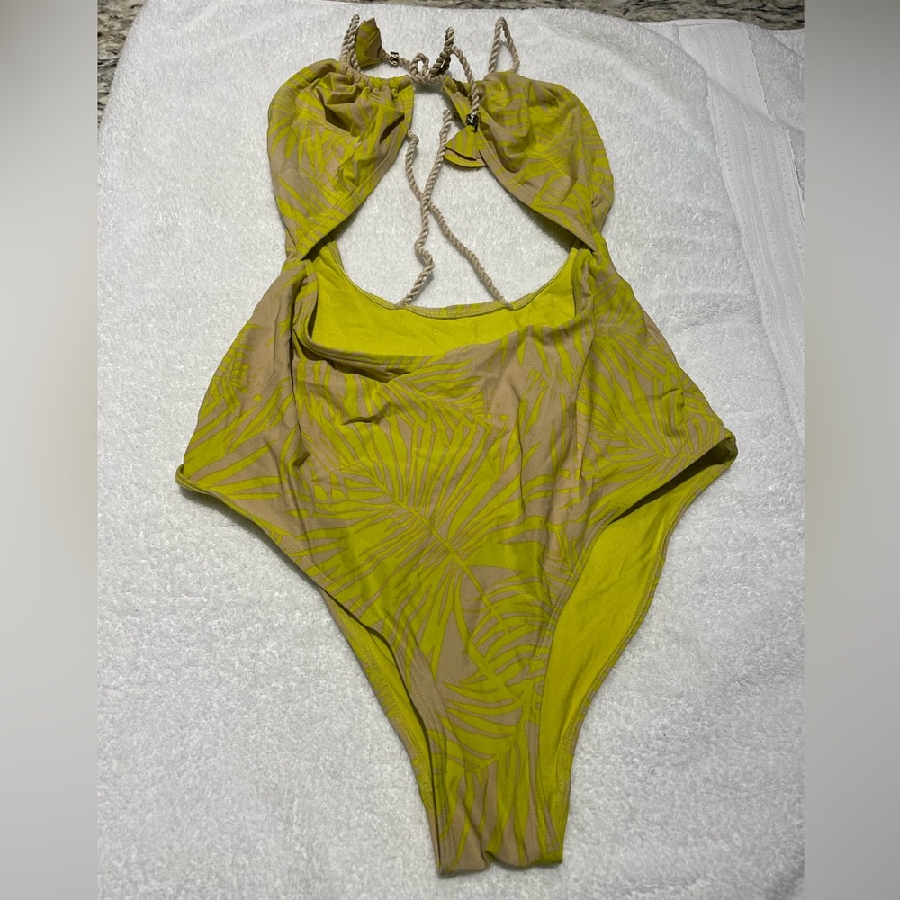 Tropical Print One-Piece Swimsuit